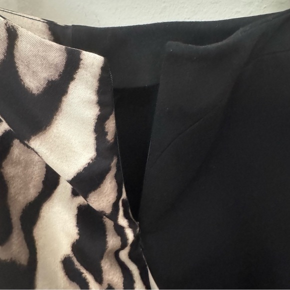 DIANE VON FURSTENBURG Mae Mikado Animal Print Pencil Skirt Wool Silk Knit Sz 10 - Picture 9 of 16